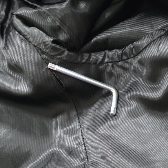 Lauren Ralph Lauren Overcoat Men 42R Black Wool Cashmere Blend Lined Preppy FLAW - Picture 15 of 16